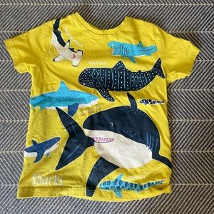 Mini Boden shark shirt
